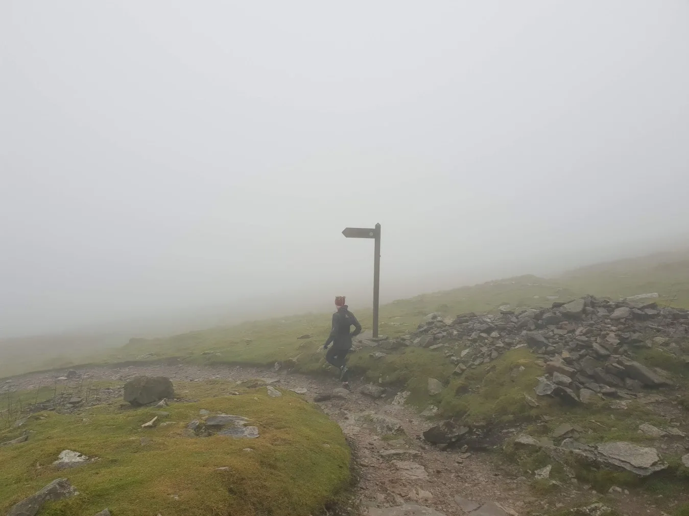 Route photo: Fountains Fell and Pen-y-ghent from Settle