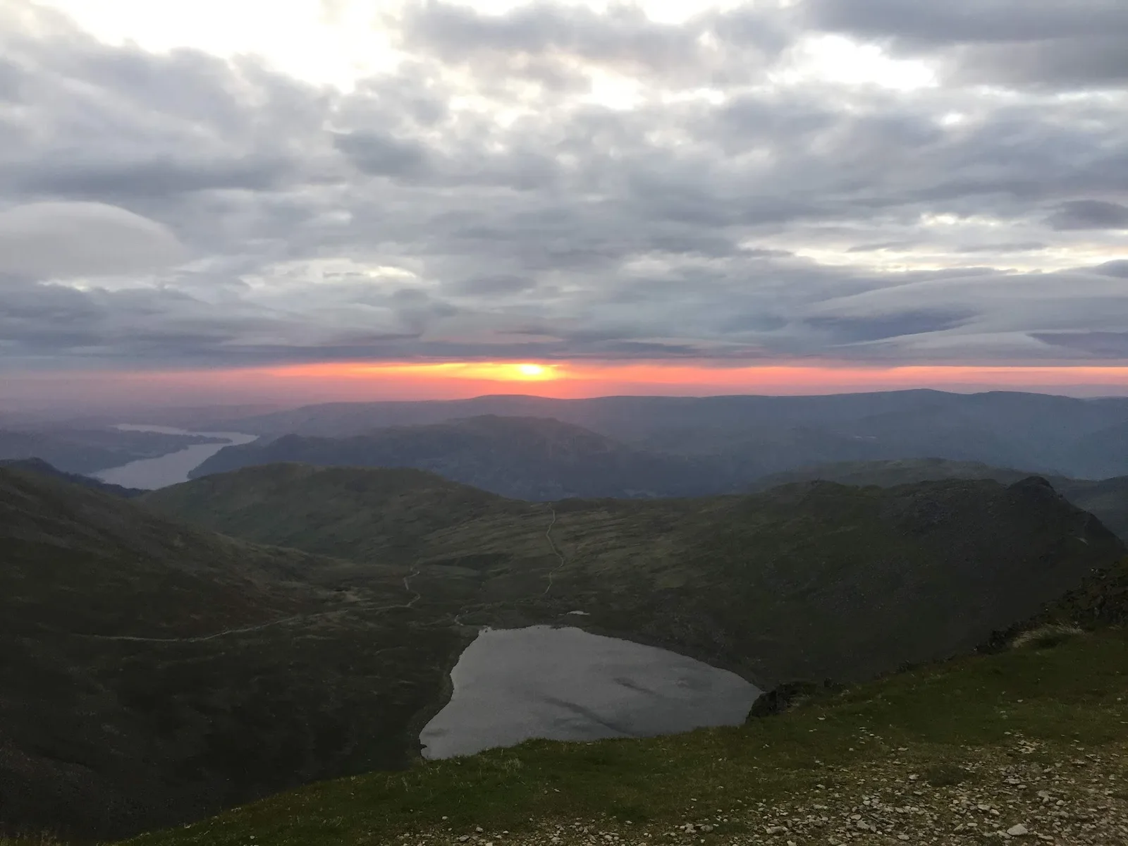 The Helvellyn Double route from Ambleside